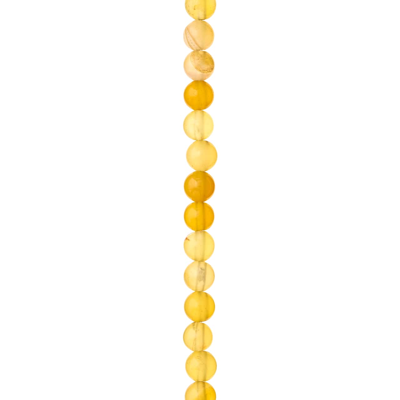 Yellow Dyed Agate Round Beads, 6mm by Bead Landing&#x2122;